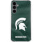 Michigan State University Green Jersey Galaxy S24 Plus Clear Case